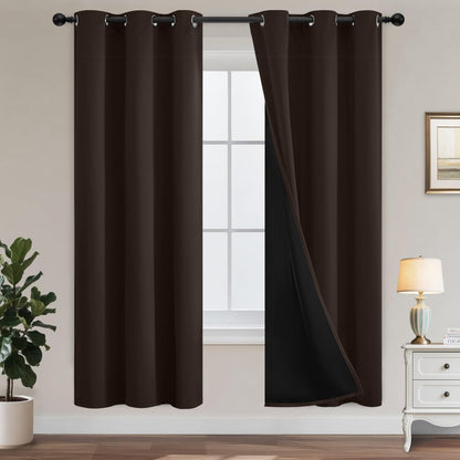 Yakamok Emerald Green Blackout Curtains 84 inches for Living Room, 52" Wide