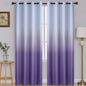 SimpleHome Ombre Black to Grey White Curtains for Living Room 52Wx84L