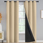 Yakamok Emerald Green Blackout Curtains 84 inches for Living Room, 52" Wide