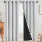 SimpleHome Cream 100% Blackout Curtains Room Darkening Living Room 84 Inch
