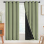 SimpleHome Cream 100% Blackout Curtains Room Darkening Living Room 84 Inch