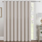 H.VERSAILTEX 100% Blackout Curtains for Bedroom Black Out Curtains 96 inch Thermal Insulated Long Blackout Curtains for Living Room, Energy Saving Curtains for Patio Door Grommet (1 Panel, Jet Black)