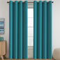 H.VERSAILTEX 100% Blackout Curtains for Bedroom Black Out Curtains 96 inch Thermal Insulated Long Blackout Curtains for Living Room, Energy Saving Curtains for Patio Door Grommet (1 Panel, Jet Black)