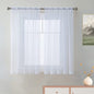 SpaceDresser Sheer Voile Curtains for Living Room 84 Inch Long 2 Panels
