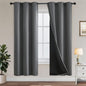 Yakamok Emerald Green Blackout Curtains 84 inches for Living Room, 52" Wide