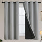 Yakamok Emerald Green Blackout Curtains 84 inches for Living Room, 52" Wide