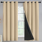 Yakamok Emerald Green Blackout Curtains 84 inches for Living Room, 52" Wide