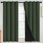 SimpleHome Cream 100% Blackout Curtains Room Darkening Living Room 84 Inch