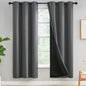 Yakamok Emerald Green Blackout Curtains 84 inches for Living Room, 52" Wide