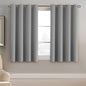 H.VERSAILTEX 100% Blackout Curtains for Bedroom Black Out Curtains 96 inch Thermal Insulated Long Blackout Curtains for Living Room, Energy Saving Curtains for Patio Door Grommet (1 Panel, Jet Black)
