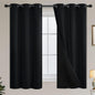 Yakamok Emerald Green Blackout Curtains 84 inches for Living Room, 52" Wide
