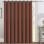 H.VERSAILTEX 100% Blackout Curtains for Bedroom Black Out Curtains 96 inch Thermal Insulated Long Blackout Curtains for Living Room, Energy Saving Curtains for Patio Door Grommet (1 Panel, Jet Black)