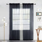 SpaceDresser Sheer Voile Curtains for Living Room 84 Inch Long 2 Panels