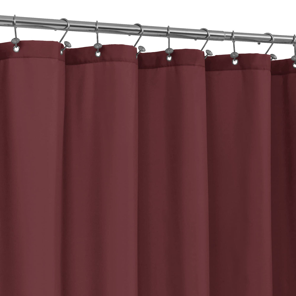 ALYVIA SPRING Waterproof Fabric Shower Curtain or Liner White, 72x72