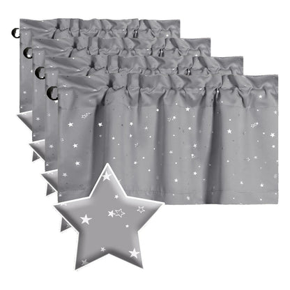 H.VERSAILTEX Blackout Curtain Valances for Kitchen Window/Living Room/Bathroom Privacy Added Rod Pocket Home Decoration Winow Valance, 52" W x 18" L, Floral in Sage and Brown