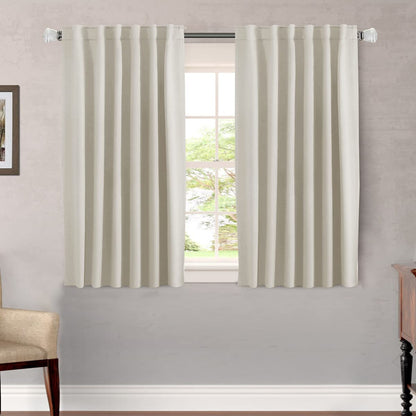 H.VERSAILTEX Blackout Curtains Thermal Insulated Window Treatment Panels Room Darkening Blackout Drapes for Living Room Back Tab/Rod Pocket Bedroom Draperies, 52 x 84 Inch, Light Sage, 2 Panels