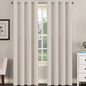H.VERSAILTEX 100% Blackout Curtains for Bedroom Black Out Curtains 96 inch Thermal Insulated Long Blackout Curtains for Living Room, Energy Saving Curtains for Patio Door Grommet (1 Panel, Jet Black)