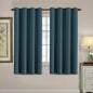 H.VERSAILTEX 100% Blackout Curtains for Bedroom Black Out Curtains 96 inch Thermal Insulated Long Blackout Curtains for Living Room, Energy Saving Curtains for Patio Door Grommet (1 Panel, Jet Black)