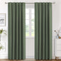 H.VERSAILTEX Blackout Curtains Thermal Insulated Window Treatment Panels Room Darkening Blackout Drapes for Living Room Back Tab/Rod Pocket Bedroom Draperies, 52 x 84 Inch, Light Sage, 2 Panels