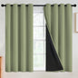SimpleHome Cream 100% Blackout Curtains Room Darkening Living Room 84 Inch