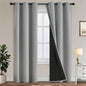 Yakamok Emerald Green Blackout Curtains 84 inches for Living Room, 52" Wide