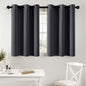 MIULEE Blackout Curtains for Bedroom 2 Panels 40 x 84 Inch Long Black