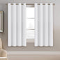 H.VERSAILTEX 100% Blackout Curtains for Bedroom Black Out Curtains 96 inch Thermal Insulated Long Blackout Curtains for Living Room, Energy Saving Curtains for Patio Door Grommet (1 Panel, Jet Black)