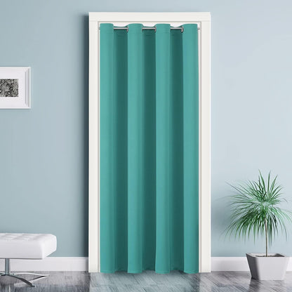 ChrisDowa Blackout Curtains Door Curtain for Doorway Privacy Closet Drapes