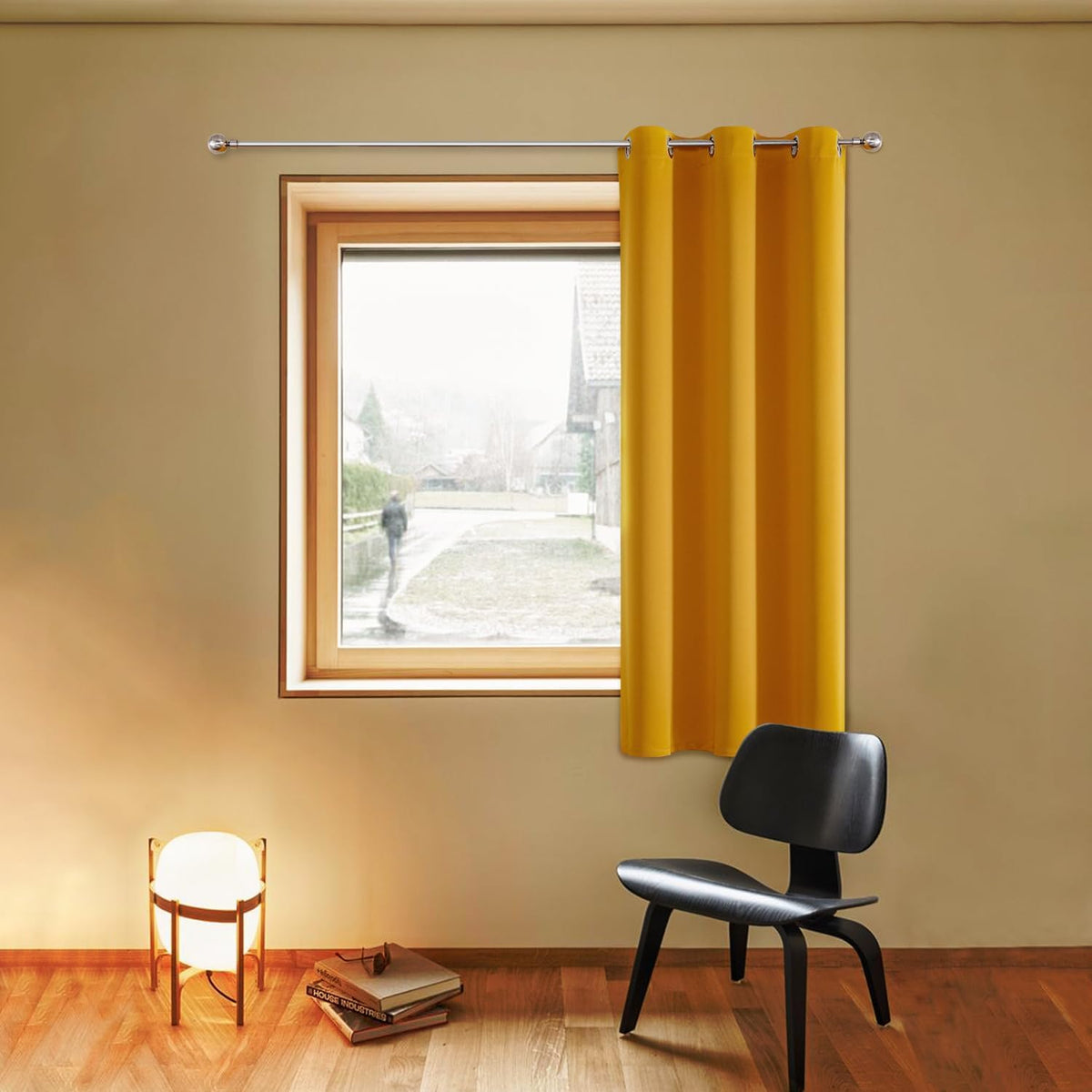 ChrisDowa Blackout Curtains Door Curtain for Doorway Privacy Closet Drapes