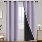 SimpleHome Cream 100% Blackout Curtains Room Darkening Living Room 84 Inch