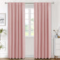 H.VERSAILTEX Blackout Curtains Thermal Insulated Window Treatment Panels Room Darkening Blackout Drapes for Living Room Back Tab/Rod Pocket Bedroom Draperies, 52 x 84 Inch, Light Sage, 2 Panels