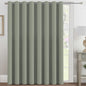 H.VERSAILTEX 100% Blackout Curtains for Bedroom Black Out Curtains 96 inch Thermal Insulated Long Blackout Curtains for Living Room, Energy Saving Curtains for Patio Door Grommet (1 Panel, Jet Black)