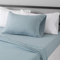 Amazon Basics Lightweight Super Soft Easy Care Breathable Microfiber 4 Piece Bed Sheets Set with 14-Inch Deep Pockets, Full, Navy Blue, Solid