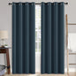 MIULEE 100% Blackout Linen Curtains for Bedroom 52x84 Inches Natural Beige