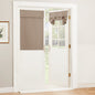 RYB HOME Blackout French Door Curtain, No Drill, W26 x L69, Black, 1 Panel