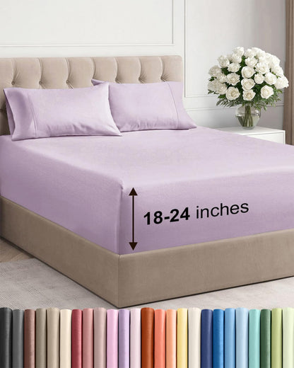 CGK Extra Deep King Sheet Set - 6pc Cooling Sheets - White