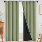 SimpleHome Cream 100% Blackout Curtains Room Darkening Living Room 84 Inch