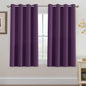 H.VERSAILTEX 100% Blackout Curtains for Bedroom Black Out Curtains 96 inch Thermal Insulated Long Blackout Curtains for Living Room, Energy Saving Curtains for Patio Door Grommet (1 Panel, Jet Black)