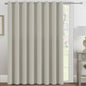 H.VERSAILTEX 100% Blackout Curtains for Bedroom Black Out Curtains 96 inch Thermal Insulated Long Blackout Curtains for Living Room, Energy Saving Curtains for Patio Door Grommet (1 Panel, Jet Black)