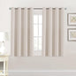 H.VERSAILTEX 100% Blackout Curtains for Bedroom Black Out Curtains 96 inch Thermal Insulated Long Blackout Curtains for Living Room, Energy Saving Curtains for Patio Door Grommet (1 Panel, Jet Black)