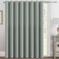 H.VERSAILTEX 100% Blackout Curtains for Bedroom Black Out Curtains 96 inch Thermal Insulated Long Blackout Curtains for Living Room, Energy Saving Curtains for Patio Door Grommet (1 Panel, Jet Black)