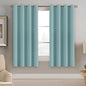 H.VERSAILTEX 100% Blackout Curtains for Bedroom Black Out Curtains 96 inch Thermal Insulated Long Blackout Curtains for Living Room, Energy Saving Curtains for Patio Door Grommet (1 Panel, Jet Black)