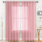 SpaceDresser Sheer Voile Curtains for Living Room 84 Inch Long 2 Panels