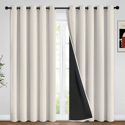 Yakamok Emerald Green Blackout Curtains 84 inches for Living Room, 52" Wide