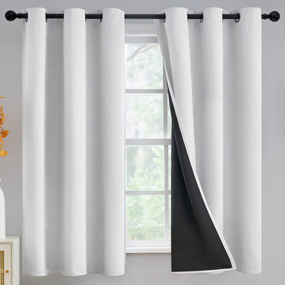 Yakamok Emerald Green Blackout Curtains 84 inches for Living Room, 52" Wide
