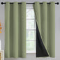 Yakamok Emerald Green Blackout Curtains 84 inches for Living Room, 52" Wide