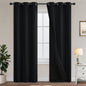 Yakamok Emerald Green Blackout Curtains 84 inches for Living Room, 52" Wide