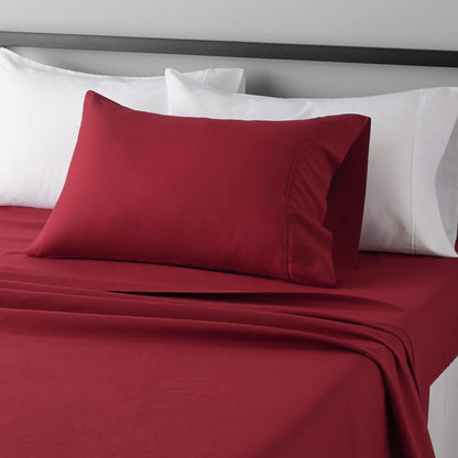 Amazon Basics Lightweight Super Soft Easy Care Breathable Microfiber 4 Piece Bed Sheets Set with 14-Inch Deep Pockets, Full, Navy Blue, Solid