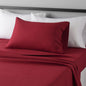 Amazon Basics Lightweight Super Soft Easy Care Breathable Microfiber 4 Piece Bed Sheets Set with 14-Inch Deep Pockets, Full, Navy Blue, Solid