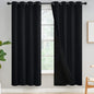 Yakamok Emerald Green Blackout Curtains 84 inches for Living Room, 52" Wide